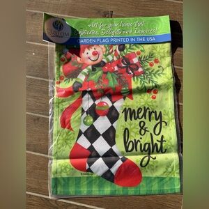 Merry & Bright Garden Flag